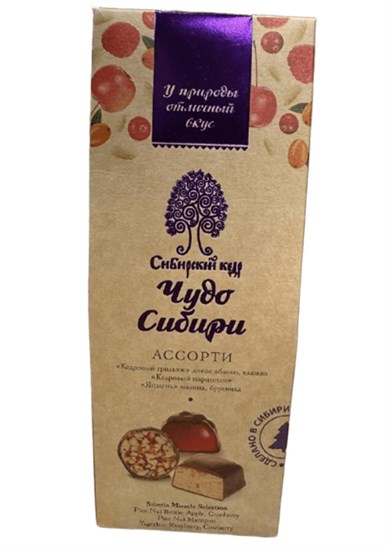 Конфеты ™ "Сибирский кедр" Кедровый грильяж Ассорти, 70 гр VM-00013419