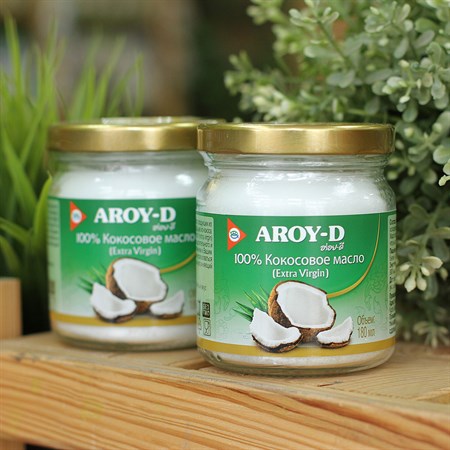Кокосовое масло ™ "AROY-D" (extra virgin) , 180 мл. - фото 6093