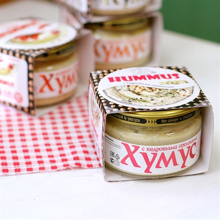 Закуска ™ "Тайны Востока-хумус" с кедровыми орешками 200 гр VM-00004175 - фото 6155