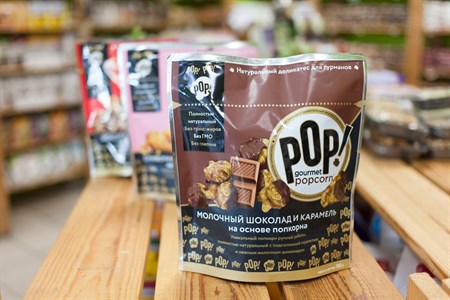 Попкорн ™ "POP!" Молочный шоколад и карамель 100 гр. VM-00004740 - фото 6491