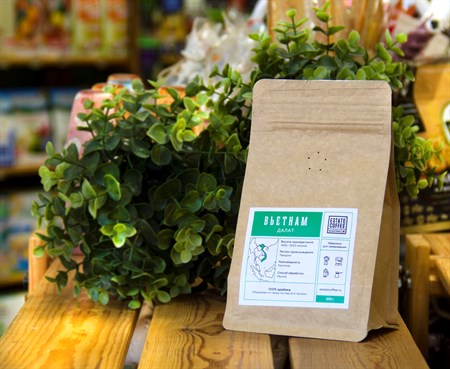 Кофе ™ "ESTATE COFFEE" ВЬЕТНАМ Арабика Далат молотый 200 гр. VM-00005858