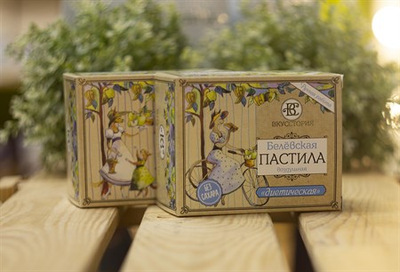 Пастила белевская воздушная™ "ВКУССТОРИЯ "диетическая 100 гр. VM-00007161 - фото 7990