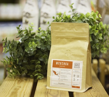 Кофе ™ "ESTATE COFFEE" МЕКСИКА Арабика  Чьяпос 200 гр. VM-00005857