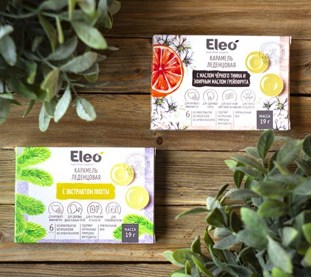 Карамель леденцовая ™ "ELEO" с экстрактом пихты 19 гр. VM-00010360