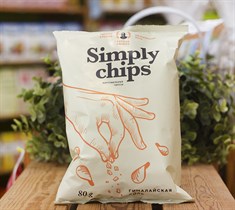 Чипсы ™ "Simply chips"  «Гималайская соль», 80 гр