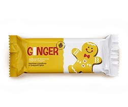 Батончик ™ "Покровский" имбирный Ginger с вареной сгущенкой и грецким орехом в белой глазури, 60гр. VM-00011114
