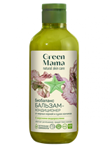 Бальзам-кондиционер ™ "Green mama" "Биобаланс"   от жирных корней и сухих кончиков с морс. вод. VM-00012018