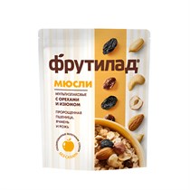 Мюсли мультизлаковые ™ "Фрутилад" с орехами и изюмом, 270 г VM-00012428