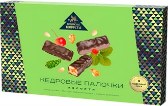 Конфеты ™ "Сибирский кедр" Кедровые палочки Ассорти, 110 гр VM-00013105