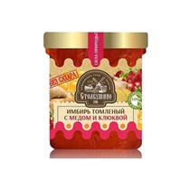 Имбирь томленый ™ Столбушино с медом, КЛЮКВОЙ БЕЗ САХАРА 160 гр. VM-00011420