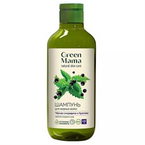 Шампунь ™ Green mama Черная смородина и крапива для жирных волос VM-00012024