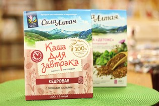 Каша ™  Сила Алтая  мультизлаковая кедровая с овсяными хлопьями для завтрака, 200 гр VM-00003716