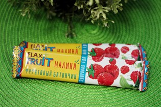 Батончик  FLAX FRUIT  ™  Компас Здоровья  с малиной 30 гр. VM-00004641