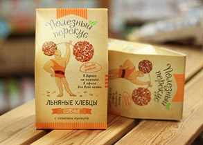 Хлебцы Льняные ™ Полезный перекус с кунжутом, 100 гр. VM-00001754