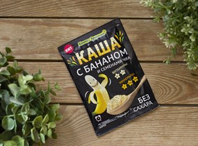 Каша заварная овсяная™ "Компас Здоровья" с бананом и семенами чиа 30 гр. VM-00006916