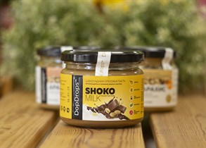 Паста шоколадная ореховая ™ "Dop Drops" SHOKO MILK Сhocolete Peanut Butter 250 гр.