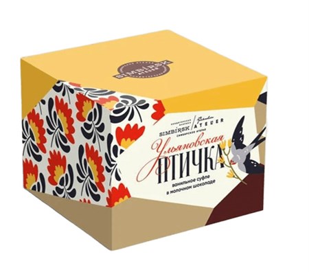 Конфеты суфле ™ "SIMBIRSK ateler" Ульяновская птичка" ванильное,  150 гр. VM-00012598