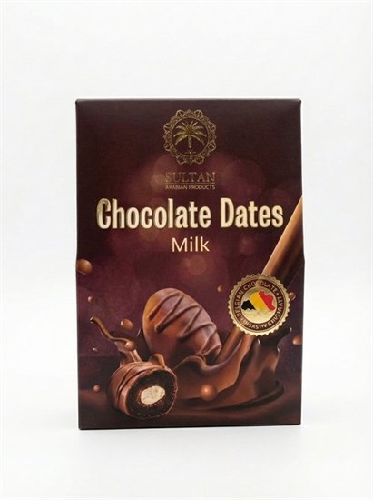Конфеты ™ "SULTAN" Chocolate dates Milk, финиковые с миндалем в молочном шоколаде, 100 гр УП-00000016