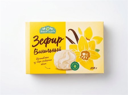 Зефир ™ "Белевские сладости" из пюре яблок, со вкусом Ваниль, 250 г УП-00000282