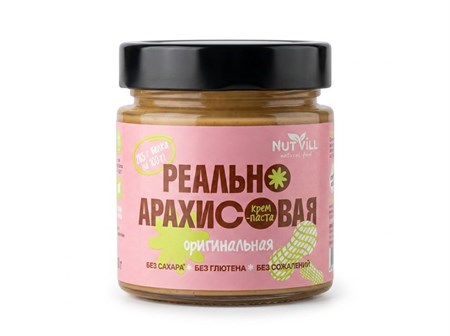 Паста™ "NutVill" Реально арахисовая оригинальная, 180 гр. УП-00000315