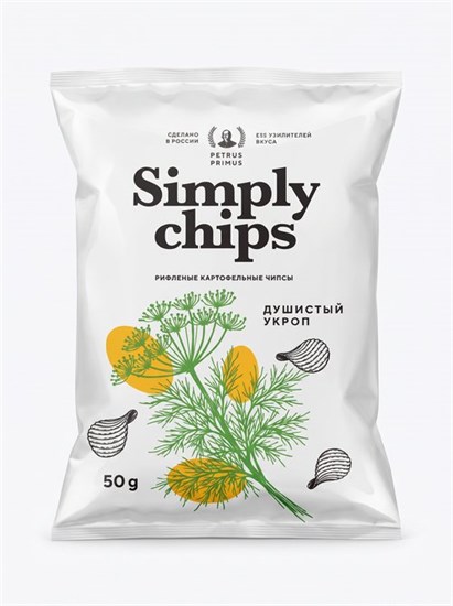 Чипсы ™ "Simply chips" картофельные «Душистый укроп», 50 гр УП-00000368