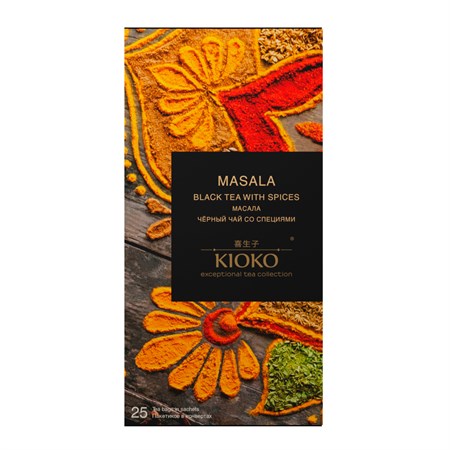 Чай ™ "KIOKO"  Черный со специями KIOKO Masala , 25*2г УП-00000458
