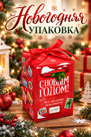 Новогодняя упаковка "Новогодняя почта" 18502