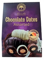 Конфеты ™ "SULTAN" Chocolate dates Assorted, финиковые с миндалем в шоколаде Ассорти, 100 гр УП-00000017