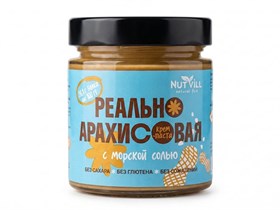 Паста™ "NutVill" Реально арахисовая с морской солью 180 гр. УП-00000312