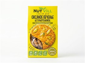 Печенье  ™ "NutVill" овсяное  "С семенами тыквы", БЕЗ САХАРА И БЕЗ ГЛЮТЕНА, 85 гр VM-00011481